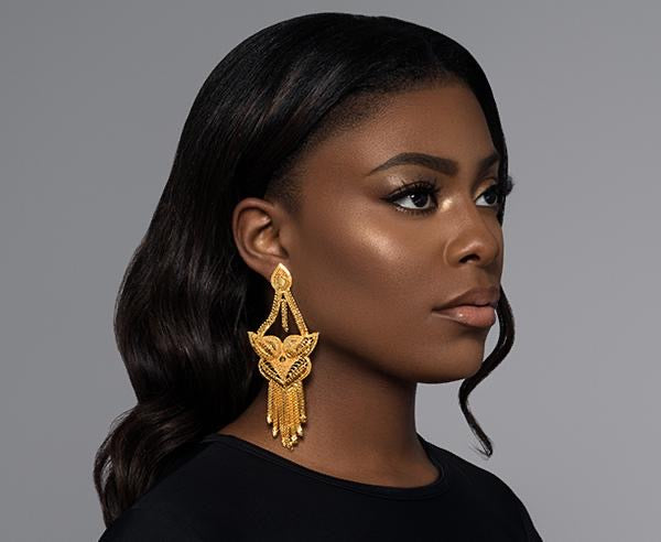 Golden Chandelier Earrings